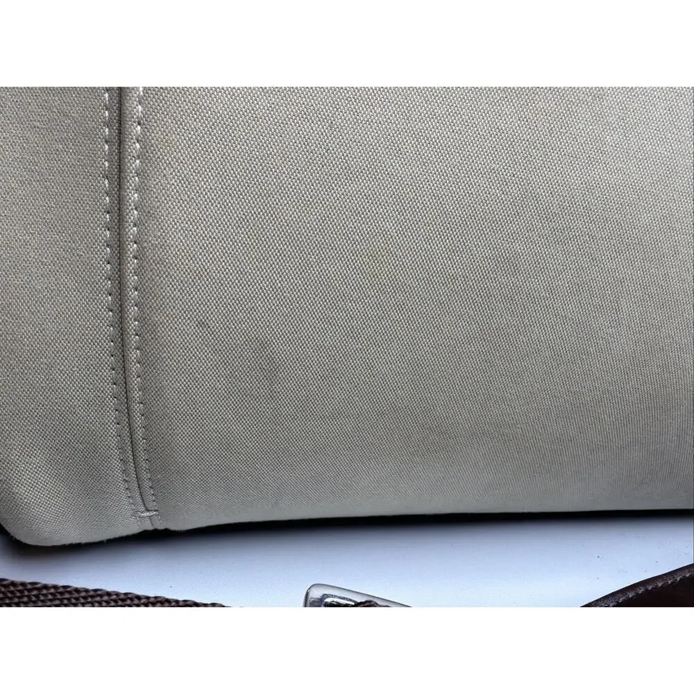 RARE Tumi Beige Brown Red LXT Duffle Underseat Cabin Bag Microfiber FXT 23152SW